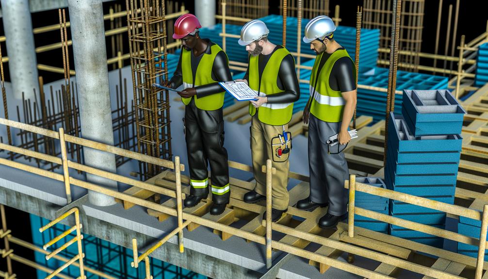 inspecting safety in formwork