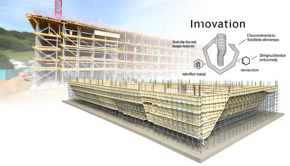 seismic resistant formwork for construction